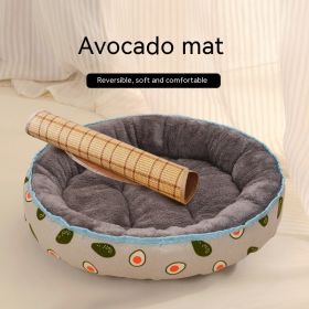 Four Seasons Universal Cat Nest For Deep Sleep (Option: Avocado Summer Mat-M)