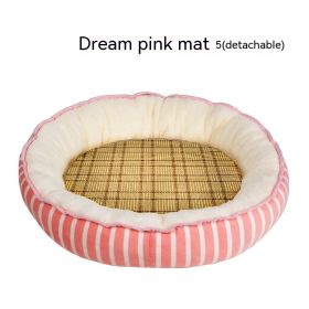 Four Seasons Universal Cat Nest For Deep Sleep (Option: Dream Pink Summer Mat-S)