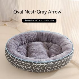 Four Seasons Universal Cat Nest For Deep Sleep (Option: Gray Arrow-M)