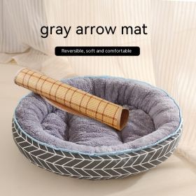 Four Seasons Universal Cat Nest For Deep Sleep (Option: Gray Arrow Summer Sleeping Mat-S)