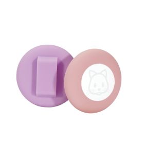 Silicone Tracker Pet Collar Anti-lost Locator Protective Shell (Option: Light Purple Pink-L)