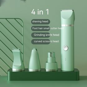 Pet Shaver Cat Hair Removal (Option: Four In One Mint Green-USB)